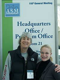 Student and advisor at the ASM General Meeting in San Diego.